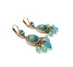 Mariana Earrings Glamorous Dangling Blues Austrian Crystals My Treasures Coll. - Image 3