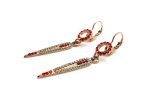 Mariana Earrings Fashionable Hyacinth, Golden Shadow & Blue Zircon Austrian Crystals Afterlight Mystique Coll. - Image 2