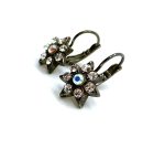 Mariana Earrings Dainty Floral in Clear & AB Austrian Crystals On A Clear Day Icons Coll. - Image 2