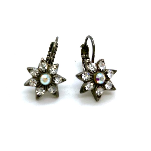 Mariana Earrings Dainty Floral in Clear & AB Austrian Crystals On A Clear Day Icons Coll.