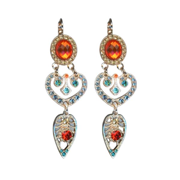 Mariana Earrings Exquisitely Elegant Multi Color Austrian Crystals Afterlight Mystique Coll.