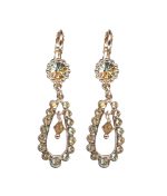 Mariana Earrings Alluring Golden Shadow Austrian Crystals Twilight Mystique Winter 2019 Coll.