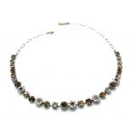 Mariana Necklace Lovely in Clear, Whites & Topaz Austrian Crystals Grace Icons Coll.