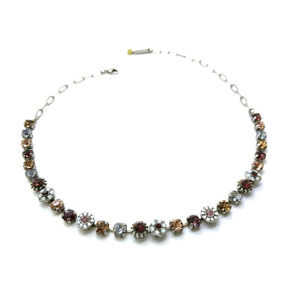 Mariana Necklace Lovely in Clear, Whites & Topaz Austrian Crystals Grace Icons Coll.