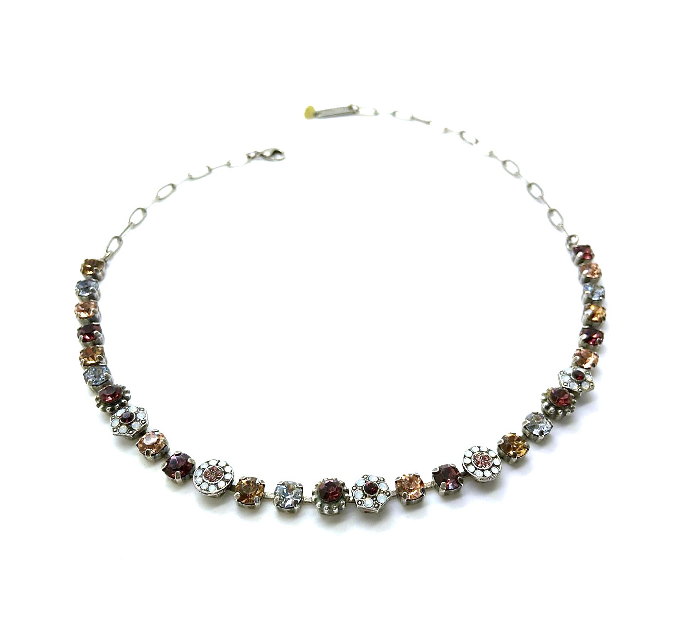 N-3029-1-1016-SP (2) Mariana Necklace Lovely in Clear, Whites & Topaz Austrian Crystals Grace Icons Coll. - Image 1