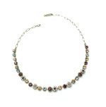 Mariana Necklace Lovely in Clear, Whites & Topaz Austrian Crystals Grace Icons Coll. - Image 3