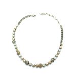 Mariana Necklace Elegant Pearl, Amber, Champagne, Silk & Opal Austrian Crystals Gypsy Soul Coll. - Image 2