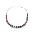 Mariana Necklace Charming Floral in Blues, Pinks & Purples Austrian Crystals Sorbet Sweet Summer Coll.