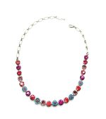 Mariana Necklace Charming Floral in Blues, Pinks & Purples Austrian Crystals Sorbet Sweet Summer Coll. - Image 2