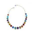 Mariana Necklace Lovely Floral in Multi Color Austrian Crystals Fantasy Nirvana Coll. - Image 3
