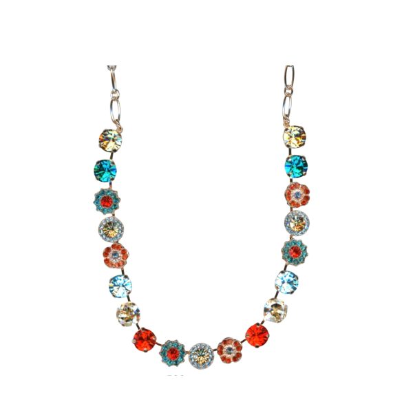 Mariana Necklace Alluring Floral Multi Color Austrian Crystals Afterlight Mystique Coll.