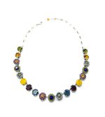 Mariana Necklace Alluring Floral in Multi Color Austrian Crystals Winter Wonderland Holiday Lights Coll. - Image 3