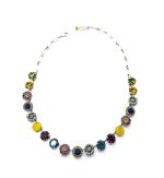 Mariana Necklace Alluring Floral in Multi Color Austrian Crystals Winter Wonderland Holiday Lights Coll. - Image 2