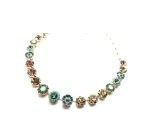 Mariana Necklace Gorgeous Turq & Aventurine Mineral with Greens, Blues & Yellow Austrian Crystals Congo Africa Coll. - Image 2