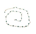 Mariana Necklace Beaded Howlite Chinese Turquoise Mineral My Treasures Coll. - Image 3