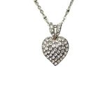 Mariana Necklace Pendant Heart Shaped in Clear Austrian Crystals On A Clear Day Sweet Summer Coll.