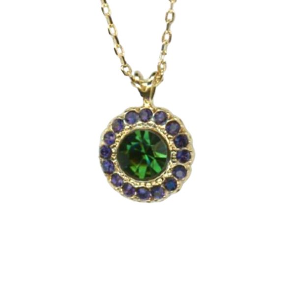 Mariana Necklace Pendant Sophisticated Gr Tourmaline & Amethyst Austrian Crystals Holiday Lights Mystique Winter 2019 Coll.