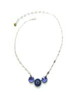 Necklace Pendant By Mariana Odyssey Coll. Stunning Trio Tanzanite & Blues Swarovski Crystals - Image 3