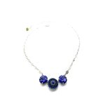 Necklace Pendant By Mariana Odyssey Coll. Stunning Trio Tanzanite & Blues Swarovski Crystals - Image 2