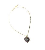 Mariana Necklace Pendant Heart Shaped in Amethyst, Tanzanite & AB Austrian Crystals My Treasures Coll. - Image 3