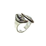 Ring By Mariana Woman Glitzy Clear and White Opal Swarovski Crystals - Image 3