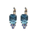Mariana Earrings Classy Aquamarine & AB Austrian Crystals Winter 2019 Coll.