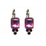 Mariana Earrings Timeless Treasure Rose & Jet Austrian Crystals Winter 2019 Coll.