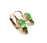 Mariana Earrings Adorable Pacific Opal & Olivine Austrian Crystals Winter 2019 Coll. - Image 3