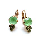 Mariana Earrings Adorable Pacific Opal & Olivine Austrian Crystals Winter 2019 Coll.