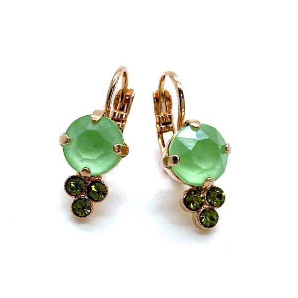 Mariana Earrings Adorable Pacific Opal & Olivine Austrian Crystals Winter 2019 Coll.