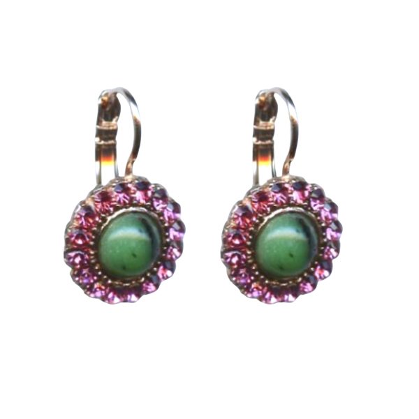 Mariana Earrings Charming Turq Mineral & Rose Austrian Crystals Winter 2019 Coll.
