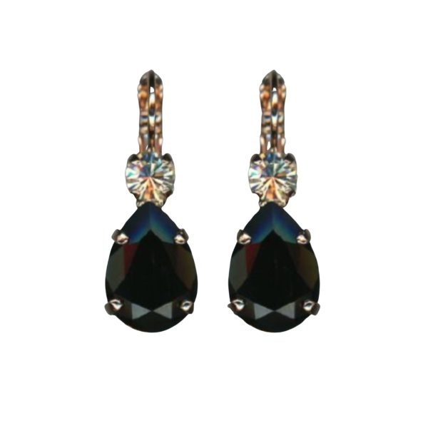 Mariana Earrings Exquisitely Elegant Jet & Moonlight Austrian Crystals Eclipse Mystique Winter 2019 Coll.