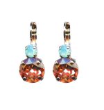 Mariana Earrings Lovely Peach & Pacific Opal Austrian Crystals Winter 2019 Coll.