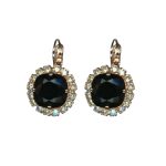 Mariana Earrings Elegant Chunky Jet & Moonlight Austrian Crystals Eclipse Mystique Winter 2019 Coll. - Image 3