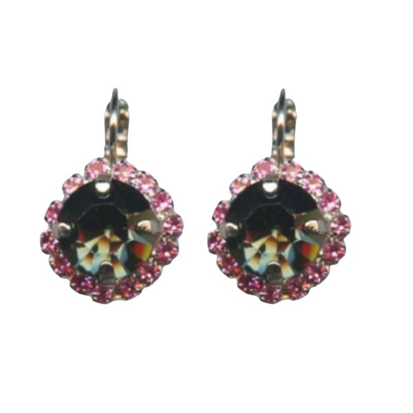Mariana Earrings Lovely Lt Rose & Black Diamond Austrian Crystals Winter 2019 Coll.