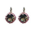Mariana Earrings Lovely Lt Rose & Black Diamond Austrian Crystals Winter 2019 Coll. - Image 3