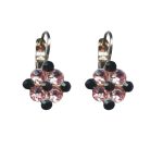 Mariana Earrings Simply Elegant Lt Rose & Jet Austrian Crystals Winter 2019 Coll.