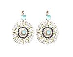Mariana Earrings Boho Chic Greens & Jet Austrian Crystals Winter 2019 Coll.