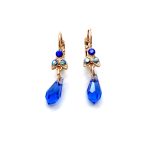 Mariana Earrings Drop Sapphire Blue &  Blue AB Austrian Crystals My Treasures Coll. - Image 3