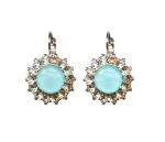 Mariana Earrings Charming Floral in Pacific Opal & Clear Austrian Crystals Winter 2019 Coll.