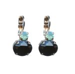 Mariana Earrings Simply Elegant Jet & Pacific Opal Austrian Crystals Winter 2019 Coll. - Image 3