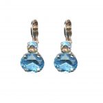 Mariana Earrings Adorable Moonlight & Aquamarine Austrian Crystals Winter 2019 Coll.