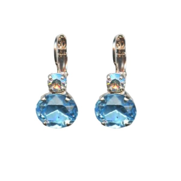 Mariana Earrings Adorable Moonlight & Aquamarine Austrian Crystals Winter 2019 Coll.