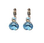 Mariana Earrings Adorable Moonlight & Aquamarine Austrian Crystals Winter 2019 Coll. - Image 3