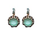 Mariana Earrings Timeless Pacific Opal, Jet & Aquamarine Austrian Crystals Winter 2019 Coll.