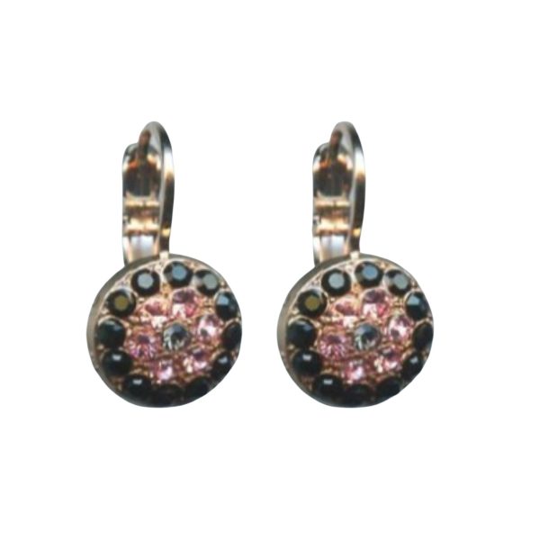 Mariana Earrings Classy Jet Black & Lt Rose Austrian Crystals Winter 2019 Coll.
