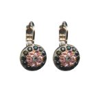 Mariana Earrings Classy Jet Black & Lt Rose Austrian Crystals Winter 2019 Coll. - Image 3
