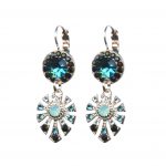 Mariana Earrings Fashionable Blues, Jet & Clear Austrian Crystals Winter 2019 Coll.