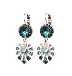 Mariana Earrings Fashionable Blues, Jet & Clear Austrian Crystals Winter 2019 Coll. - Image 3