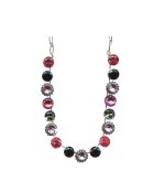 Mariana Necklace Glamorous Pinks, Blacks & Clear Austrian Crystals Winter 2019 Coll. - Image 2